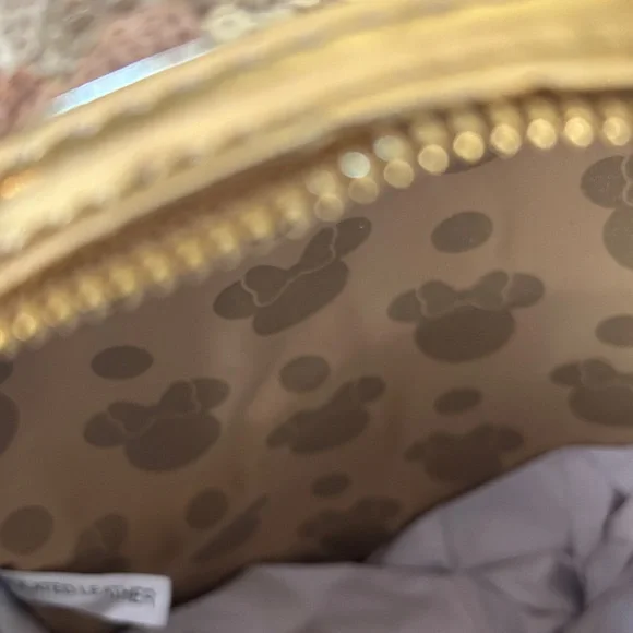 Disney Loungefly NWT Backpack Gold Sparkle,Minnie Ears.Gold Hrdwr. Host Pick - Picture 3 of 12